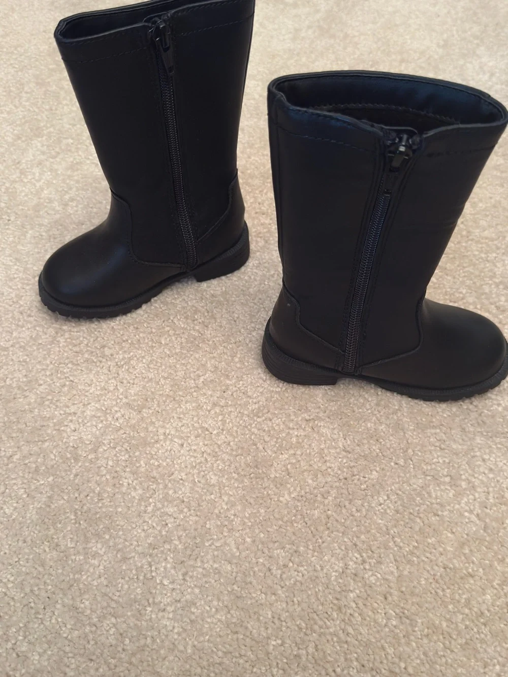 GAP Black Kids Mid-Calf Zip Boots